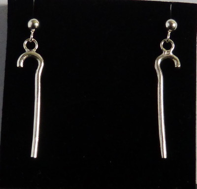 Orecchini Pastore Tedesco In Argento Sterling 925 | Gioiello Dipinto A Mano In Scatola Regalo