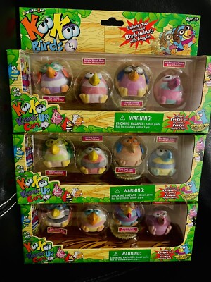 New KooKoo Koo Koo Zoo Birds Complete Set- (3) Sets of 4