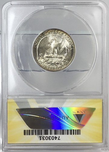 1945-S 25C Washington Quarter ANACS MS66 # - Picture 3 of 5
