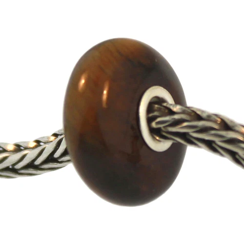 Authentic Trollbeads Precious Stone 50805 Tiger Eye *0
