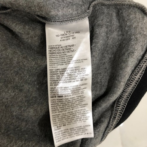 Nike Air Jordan Jumpman Clasic Carbon Heather Grey Black Sweatshirt Hoodie 12-13 - Picture 7 of 8