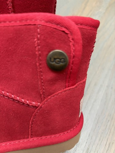 NEW UGG toddler jona unisex red suede boots size 7 - Picture 2 of 7
