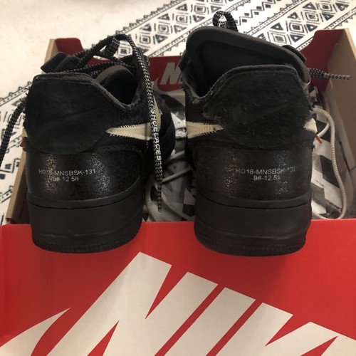 Größe 11 - Nike Air Force 1 Low x OFF-WHITE Black 2018 - Bild 6 von 10
