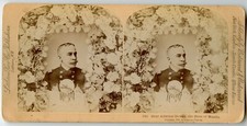 George Dewey, Admiral of the Navy, Hero of Manila, Vintage Photo Stereoview