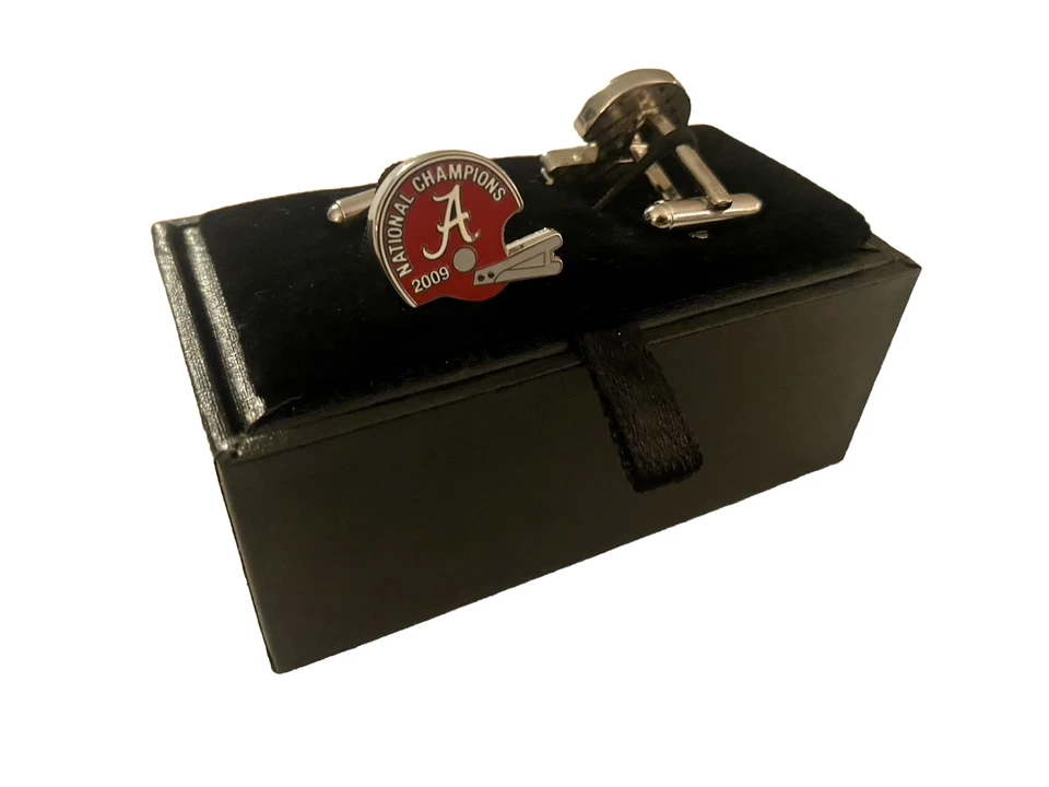 University of Alabama Crimson Tide 2009 National Champions Bullet Back Cufflinks - Image 3 of 4