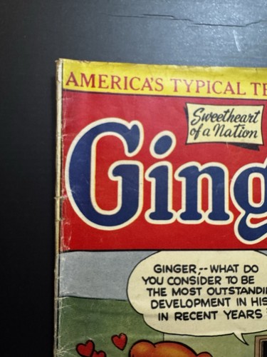 Ginger #1 Archie 1951 G/VG Key Golden Age! Scheinwerferabdeckung! - Bild 3 von 10