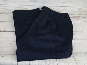 Lane-Bryant-Lena-Blue-Striped-Capri-Straight-Leg-Women-Dress-Pants-Size-22