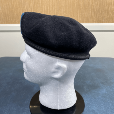 Vintage Y2K Authentic US Army Military Black Wool Beret SIZE 