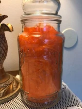 Planters Mr. Peanut 75th Anniversary 1981 Glass Jar.