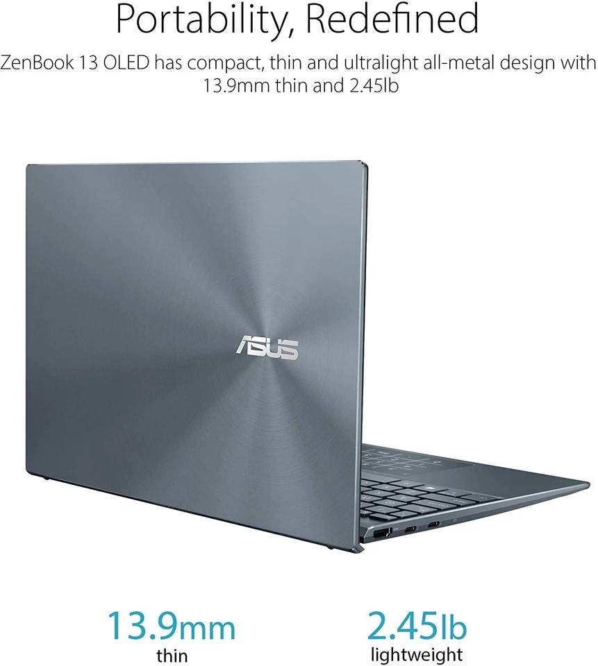 ASUS ZenBook 13 Ultra-Slim Laptop 13.3” OLED FHD NanoEdge Bezel Display Intel - Image 4 of 4