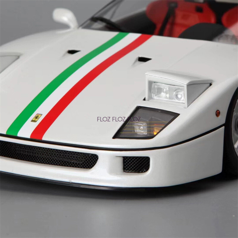 for KYOSHO for F40 for Ferrari Car Italian striped white 1