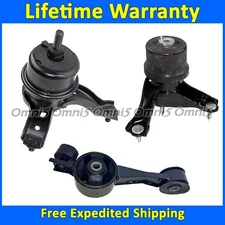 K4429 Motor & Transmission Mount Set 3pc For 2014-19 Toyota Highlander 2.7L AUTO