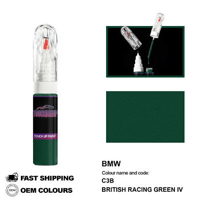 FÜR BMW BRITISH RACING GRÜN IV C3B Lackstift Pinsel Fix Kit Kratzer