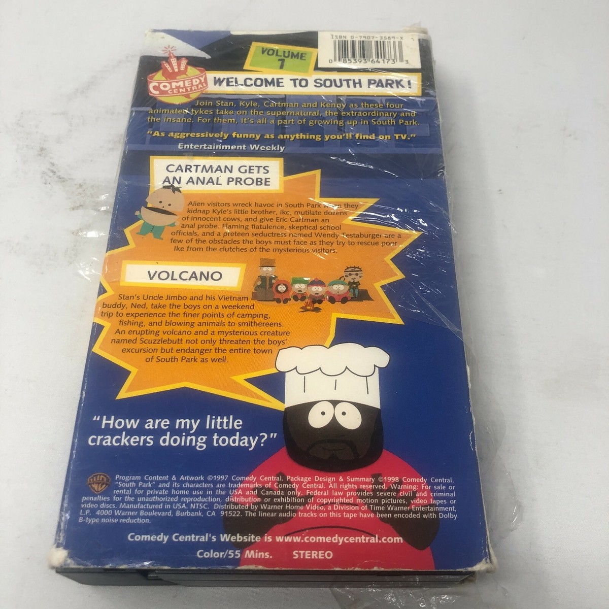 SOUTH PARK (BLOCKBUSTER VHS, 1998) COMEDY CENTRAL