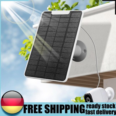 10W Solar Panel Charger with Charging Cable for Wireless Outdoor Security Camera