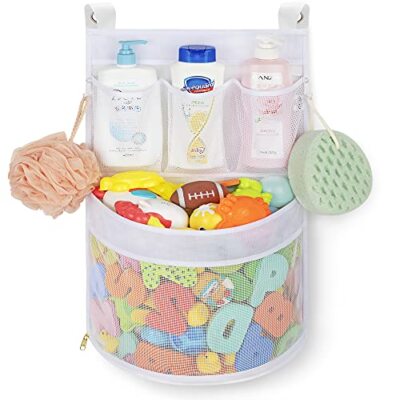 Baby Bath Toy Organizer, quick drying， and mould proof, Multiple-Suspension 