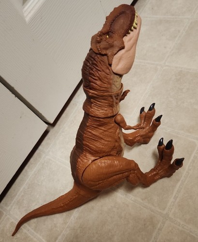 JURASSIC WORLD Modellino giocattolo dinosauro giocattolo Extreme Chompin' T Rex Tyrannosaurus - Foto 12 di 12