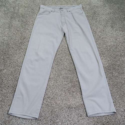 Ermenegildo Zegna Jeans Mens 36 Gray Regular Straight Leg Pants Italy 36x32