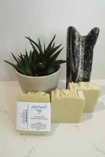 PEPPERMINT SAGE - Moisturizing Beef Tallow Handmade - Homemade Bar Soap wt.  4oz