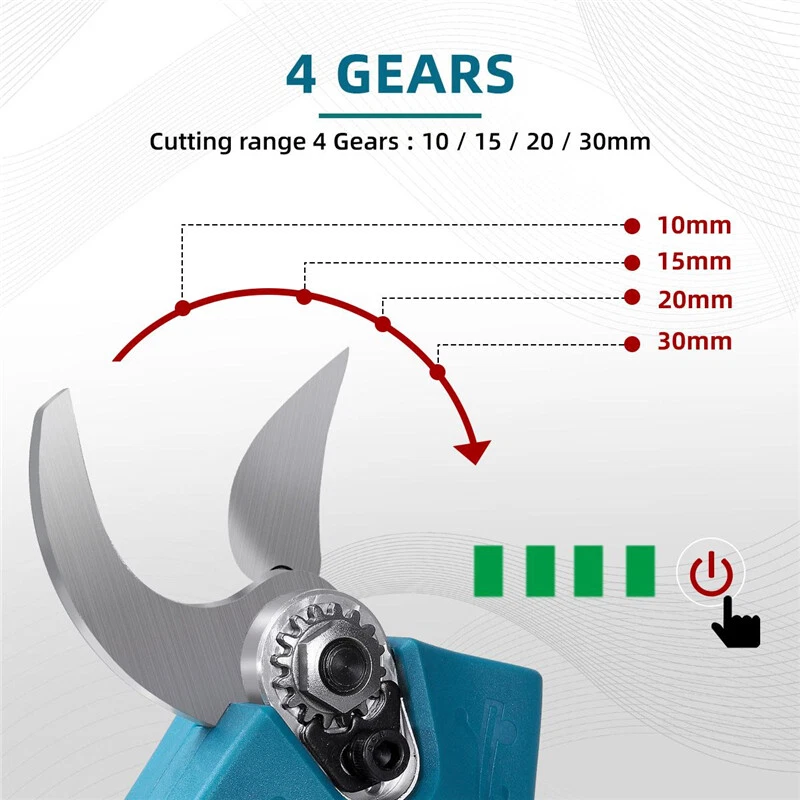 Cordless Electric Pruner Pruning Shears For Makita 18V Scissor Cutter Brushless - Image 4 of 4