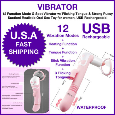 12 Speed tongue and suction vibrator, realistic oral sex for women Sex Toys  Clit | eBay