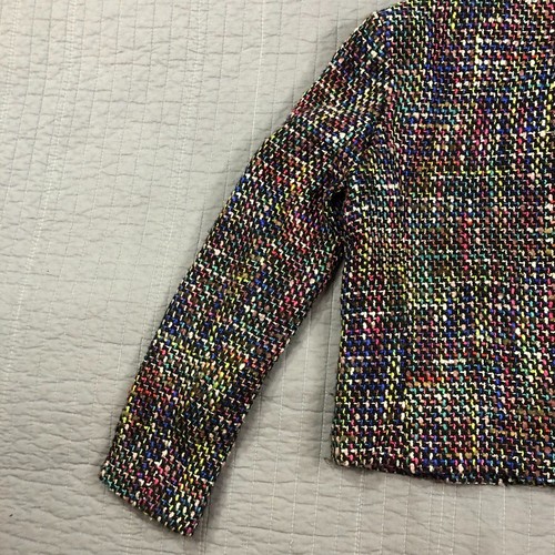 Giacca Ellen Tracy donna 8 blazer colorato tweed testurizzato carriera ufficio - Foto 20 di 23