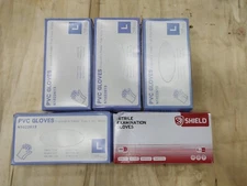 500 pcs Vinyl PVC & Nitrile Gloves Powder Free Work  Safety Gloves Examination