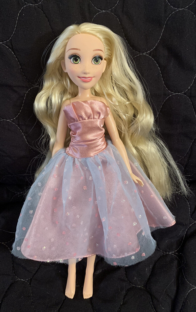 Disney Tangled Rapunzel 10&rdquo; Doll Redressed In Pretty Dress