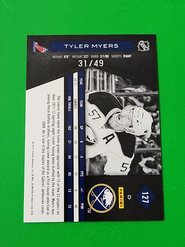 Tyler Myers 2011-12 Limited Ruby Spotlight 31/49 , #127 Buffalo Sabres - Bild 4 von 6