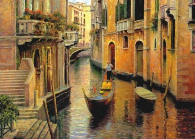 Anatolian Puzzle 1500 Piece - Evening Condola - Haixia Liu