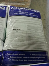 GREENCLEAN PRO ALGAECIDE 50LB WILL NOT HARM FISH  ITS GREAT FOR CLEANING PATIOS 
