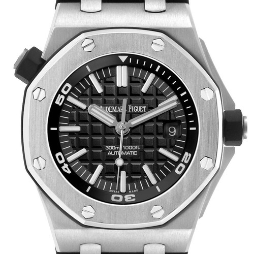 Audemars Piguet Royal Oak Offshore Diver Steel Mens Watch 15703ST