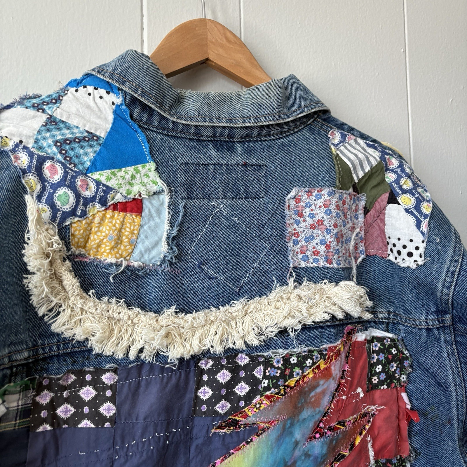 Grateful Dead Inspired Patchwork Denim Jacket - image 3