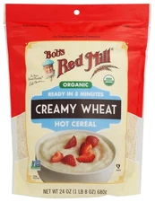 Bobs Red Mill Organic Creamy White Wheat Hot Cereal, 24 Oz
