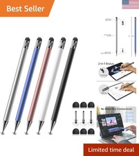5-Piece 2-in-1 Stylus Pen Set for Touch Screens - High Precision  Sensitivity