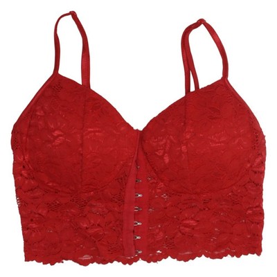 Bozzolo, Bustier, Größe: S, Rot, Elasthan/Polyamid/Polyester, Blumen #qhU