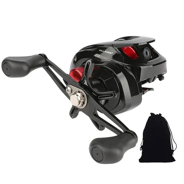 Baitcasting Fishing Reel 7.2:1 Metal Spool Magnetic Metal Ca