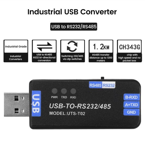 USB-Zu-RS485/RS232-Kommunikationsmodul Bidirektionales Halbduplex-Seriell-L3390 - Bild 3 von 6
