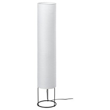 IKEA STRANDAD weiße Stehlampe Handarbeit 112 cm Reispapier Haus Schlafzimmer Deko