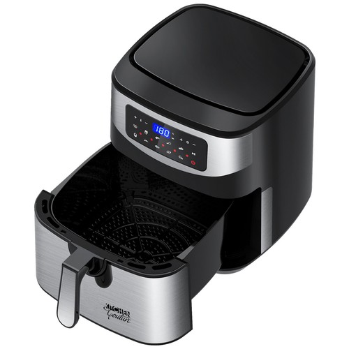 Kitchen Couture 12 Litre Air Fryer Multifunctional LCD One Touch Display Silver - Picture 7 of 10