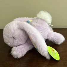 Walgreens Purple Bunny Floral Flower Ears Plush Rabbit Easter Spring W/ Tag 9"