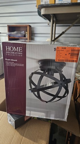 Home Decorations Collection Flush Mount 10.5" 1-Light Industrial Ceiling Light - Bild 2 von 13