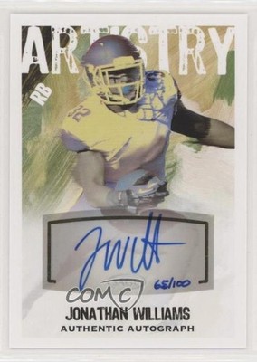 2016 SAGE Hit Artistry Auto 65/100 Jonathan Williams #ART-13 Rookie Auto RC 1u6