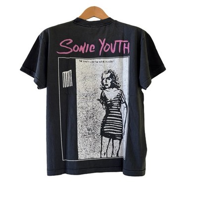 SONIC YOUTH vintage 1990 GOO CONCERT t shirt WE DON'T LIKE