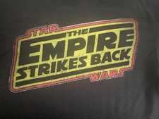 Star Wars T-Shirt Empire Strikes Back Vintage-style Logo, Size M