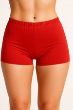 Women's Girls Plain Ladies Stretch Lycra Hot Pants Dance Gym Club Party Shorts