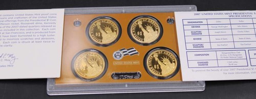 (5) 2007 United States Mint Proof Set w/ Dollar Coins Lot OGP & COA ZD323 - Picture 10 of 10