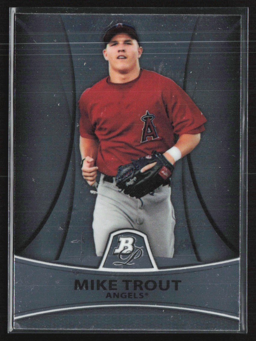 Mike Trout 2010 Bowman Platinum Prospects A #PP5 Los Angeles Angels