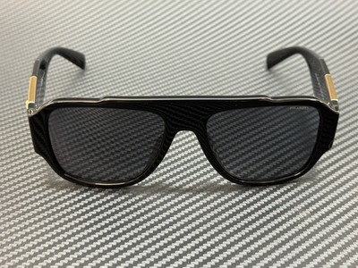 VERSACE VE4436U GB1 81 Black Grey Polarized 57 mm Sunglasses  display picture 2