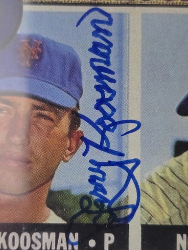 1968 Topps 177 Nolan Ryan / Koosman RC - REPRINT - DUAL AUTOGRAPHS BGS 9 - Picture 5 of 6